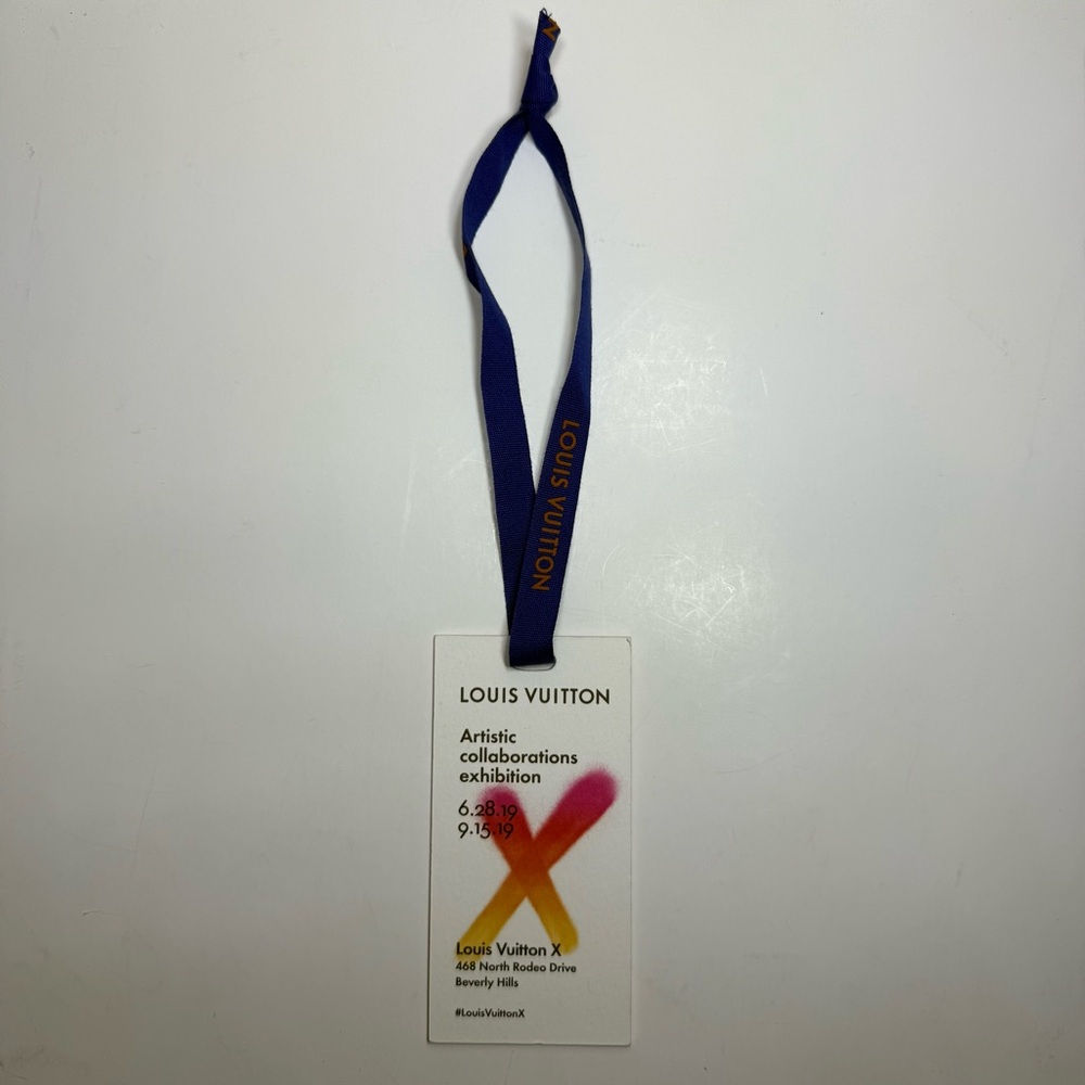 Louis Vuitton X Artistic Collaboration Exhibition Ticket Tag Invite Beverly Hill